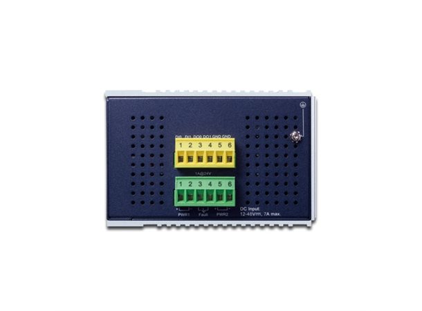 Switch Industri 8-port L2+ DIN Planet, 8p PoE+ Gbit, 2p1000Base-X SFP