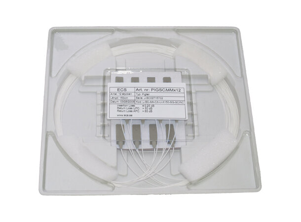 ECS Fiber Pigtail OM3 50/125 SC 1,5m 12 Pack 