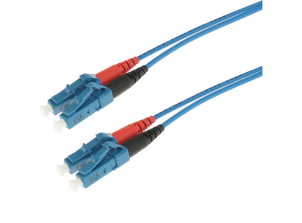 ECS Fiberpatch OS2 9/125 LC-LC Blå  2,0m Fibersnor Halogenfri Duplex G657A2 