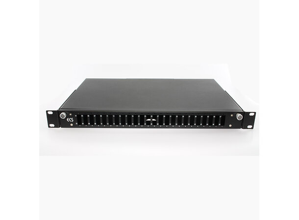 ECS KOMBI fiberpanel 24xSCD 1HE Merk. 01-48 uttrekkbart inkl front Svart 