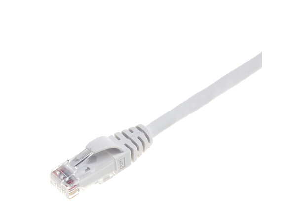 ECS Patchkabel Cat6 UTP Hvit 10,0m Halogenfri RJ45 