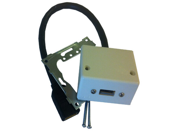 ELKO Senterplate HDMI 1.4  10cm kabel 1 x HDMI 1.4 - EL.6906804 flat 