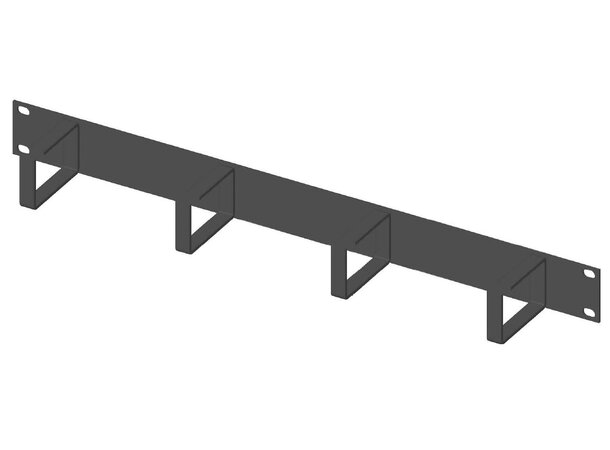 Enoc Kabelguide 19" 1U 4 Bøyler Sort 