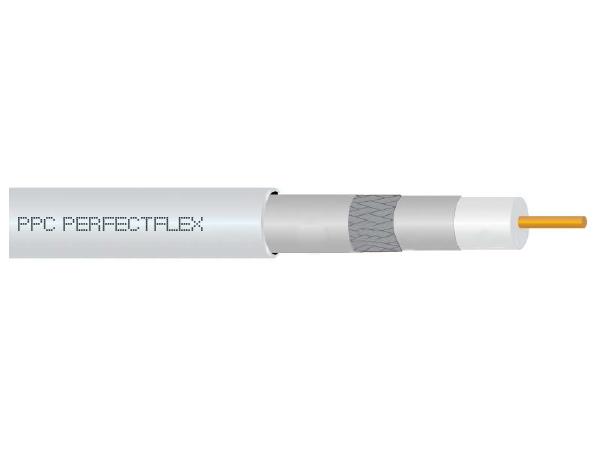 Koaxskabel F5977/305 Vit PVC Eca klass TriShield kabel i box 305m PPC