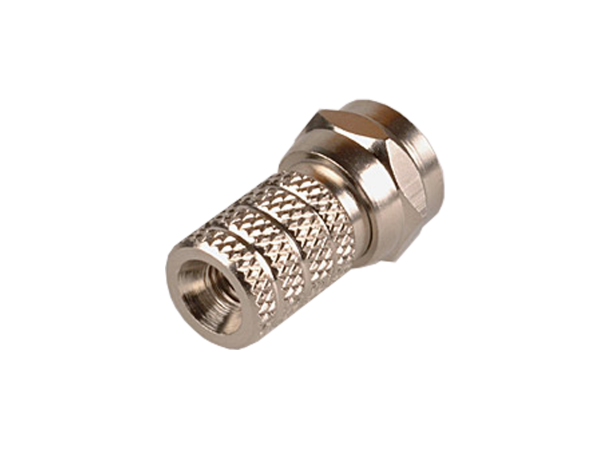 Konnektor F han Twist-ON Mini 3,8mm. Ø innvendig 3,8 mm. Til Mini koaks 