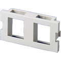 Modul 2 x keystone for uttagsbox SMB