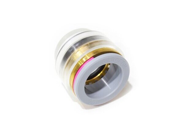 Speedpipe ES 20 endetetting permanent Tetting av 20 mm. fiberrør, transparent 