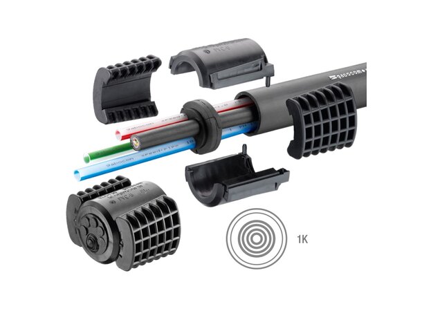 Speedpipe EZA-t 40/K endetetting delbar Forsegling/kabelgjennomføring 