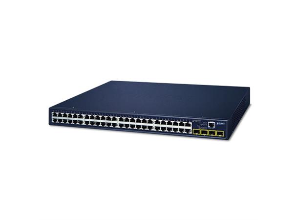 Switch LAN 48p Layer2/4 Managed Planet 48x 10/100/1000-T + 4x 100/1000-XSFP