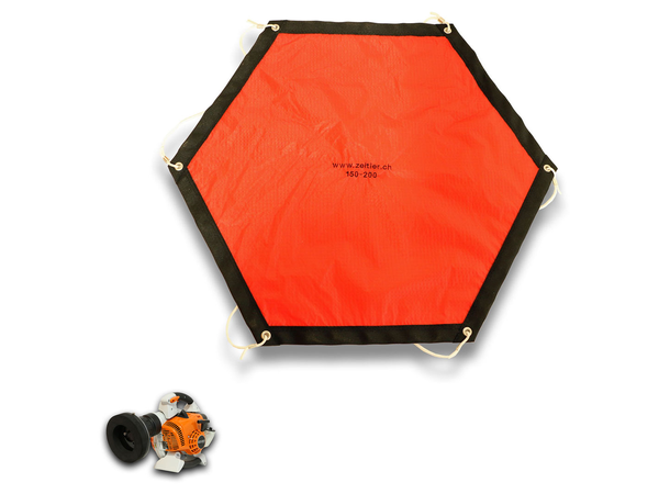 Blåsemaskin paraply EZ300 Ø150-200mm Oppfang av luft - forenkler innblåsing 