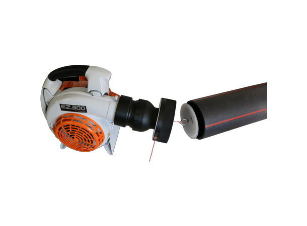 Blåsemaskin trekketråd EZ300 Ø25-200mm Innblåsing av trekketråd i rør 