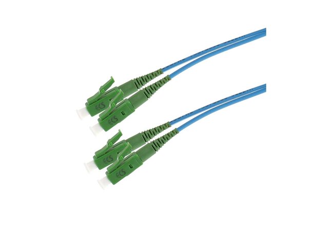 ECS Fiberpatch OS2 9/125 LC/APC-LC/APC Halogenfri Duplex G657A2 Blå 3.0m 