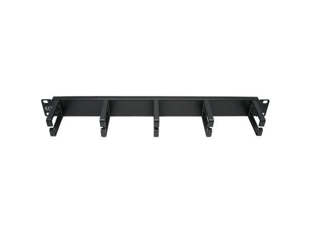 ECS Patcheguide 1HE Svart hardplast 19" monteringsbredde 