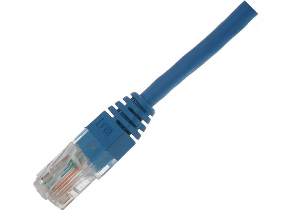 ECS Patchkabel Cat6 UTP Blå 15,0m Halogenfri Rj45 