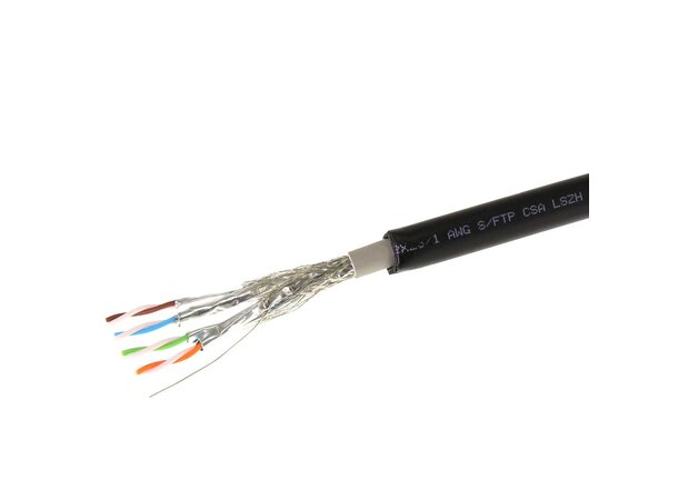 ECS kabel S/FTP C7 HFFR inne/ute 500m trummel 