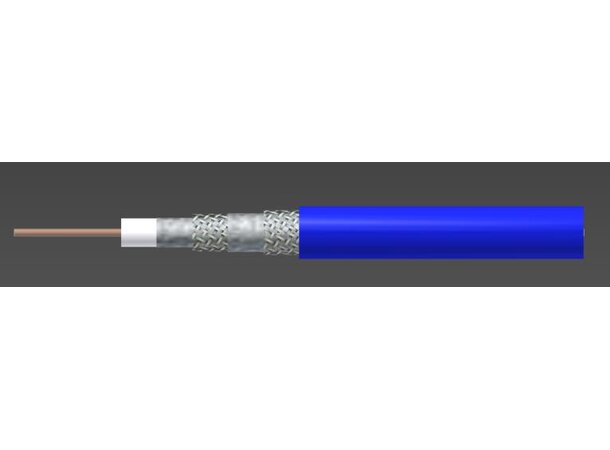 KoaksKabel QS MINI HEC, 3 GHz Sort Quad Shield hovedsentralkabel 