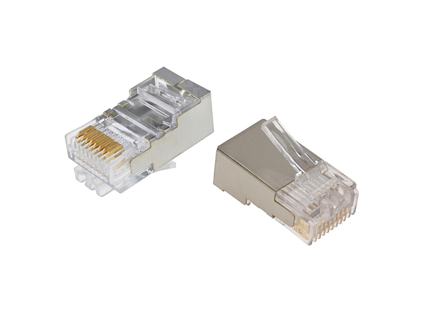 Netconnect modularplugg STP 8P/8C rund solid & flerkardelig ledare 