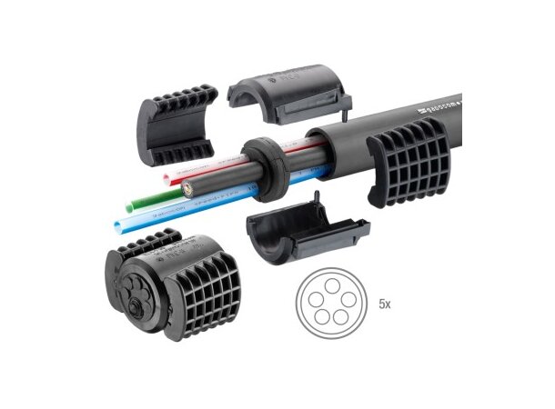 Speedpipe EZA-t 40/5x10 tetting delbar Forsegling/kabelgjennomføring 