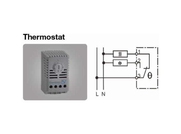 Triarca Orion termostat FLZ 510 A/C -20 til +80 grader C til Air Condition