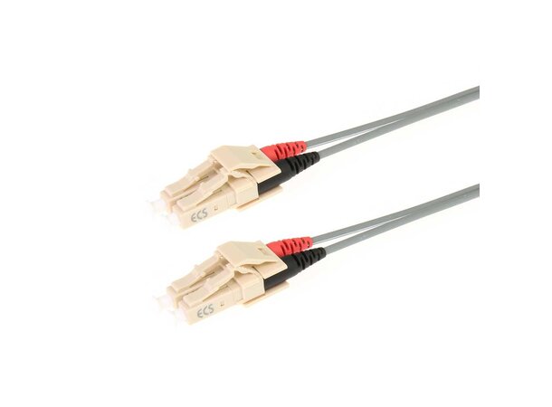 ECS Fiberpatch OM1 62,5/125 LC-LC  1,0m Fibersnor Halogenfri Duplex 