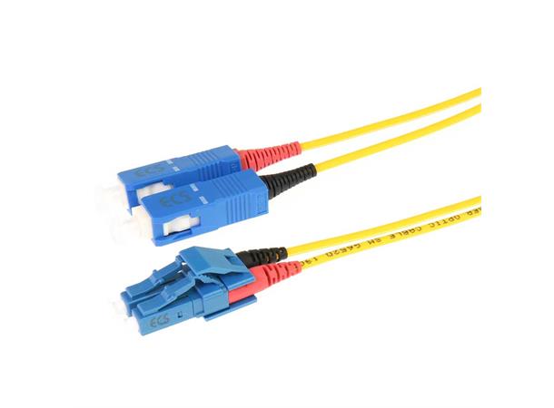 ECS Fiberpatch OS2 9/125 LC-SC 20,0m Halogenfri Duplex