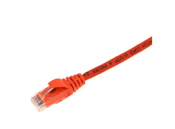 ECS Patchkabel Cat6 UTP Orange 10,0m Halogenfri RJ45 