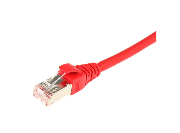 ECS patch C6A SFTP röd  0,5m LSZH 