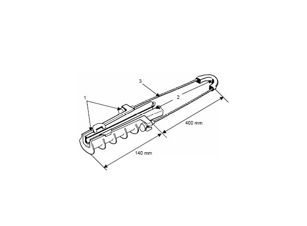 Fiber Endefeste Malico Ø 10,00-12,00 mm Kileklemme for ADSS kabel 