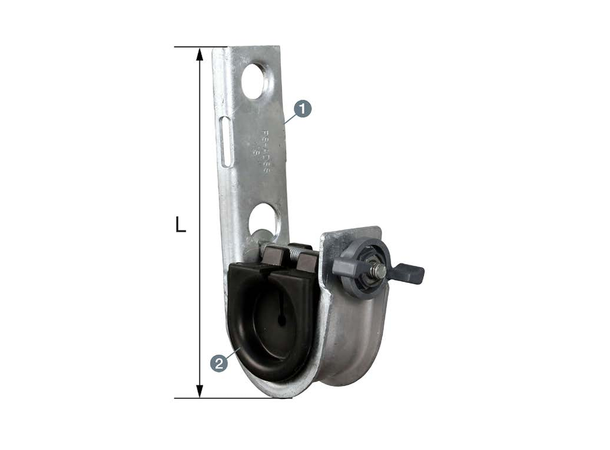 Fiber mellomfeste J type Ø15-23 mm ADSS Mellomfeste varmgalvanisert stål 