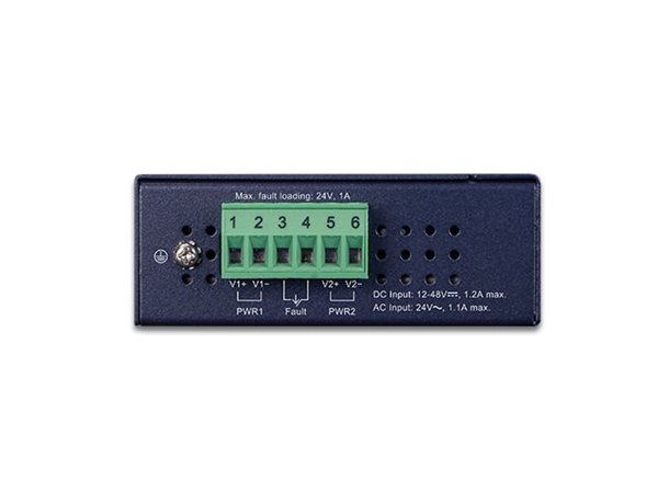 Switch Industri 8-port Unmanaged DIN Planet, 8p 10/100/1000Tx, IP30