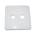 Antennekontakt Dekklokk AD23 hvit Triax 81x81mm, for STD, SAT, MM type kontakter