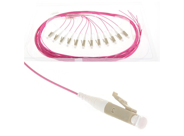 ECS Fiber Pigtail OM4 50/125 LC 1,5m 12 Pack 