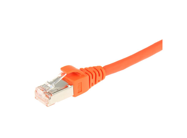 ECS Patchkabel Cat6A S/FTP Orange  2,0m PIMF Halogenfri RJ45 