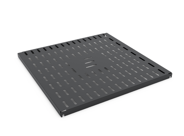 Enoc FH480-S Fast hylla 482x480 svart 0,5HE 