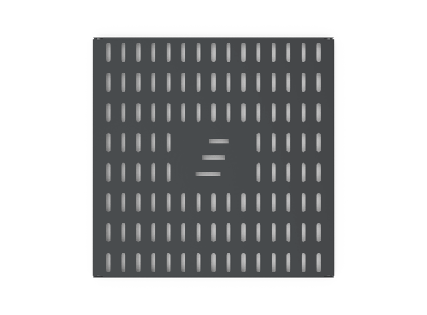 Enoc FH480-S Fast hylla 482x480 svart 0,5HE 