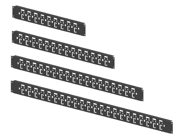 Enoc Kabelholder F1 /S1 sidepanel L-1092 x H-62 x D-14 mm Sort 