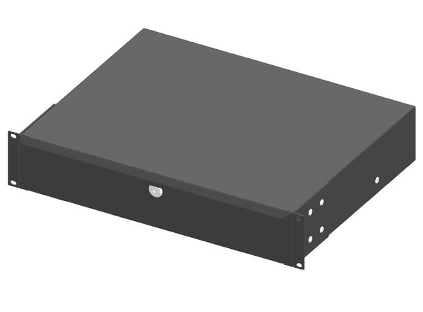 Enoc Tastaturskuff 1U svart B-482 x D-350 mm 