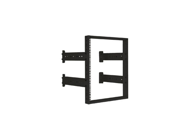 Enoc Veggramme Justerbar i Dybde 12U ( Sort ) B-501 x D-39-610 x H-622 mm 