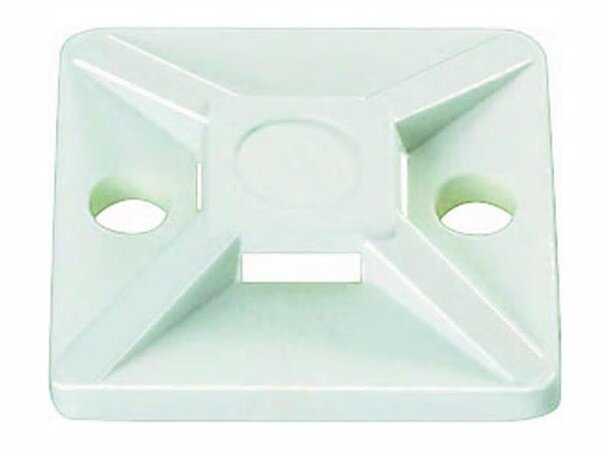 Festesokkel for strips m limpute 100-pk Hellermann MB4A Nat. 28mm x 28mm 