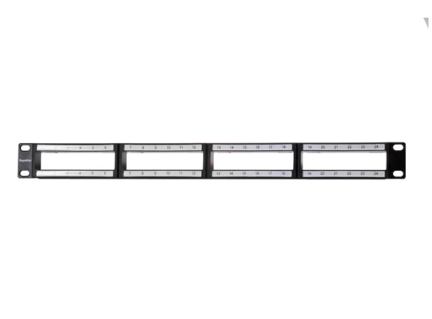 RapidNet panel for 4 stk Type2  kasseter Passer til UTP, STP og Fiber kassetter, 