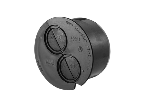 Speedpipe RAD-t 110/2x50 rørinnføring Delbar, sandtetting/kabelgjennomføring 