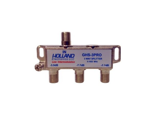 Splitter inne 3-veis ubalansert Holland GHS-3PRO, 5-1002MHz, HQ type 