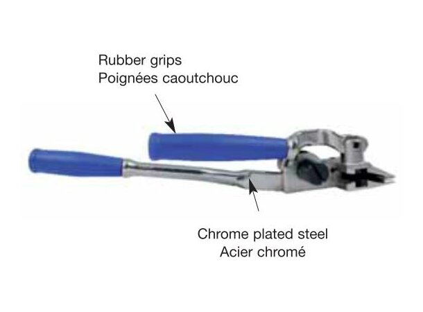 Stramme/kutte-verktøy til stålbånd Type OPL, stramming bånd, låsing av ører