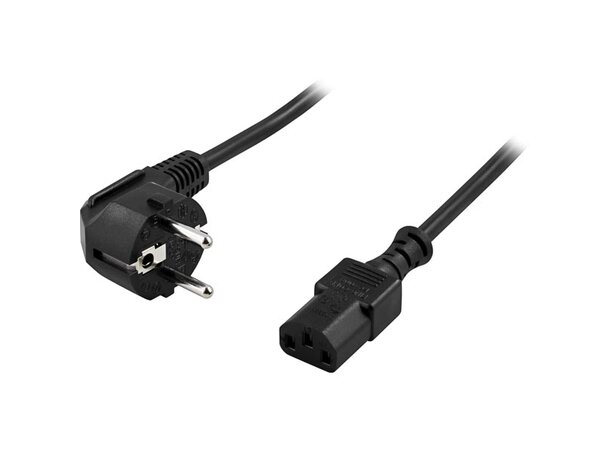 Strømkabel Schuko - C13  5m Halogenfri 