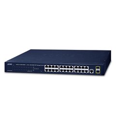 Switch LAN 24p Layer2/4 Managed Planet 24x 10/100/1000-T + 2x 100/1000-XSFP