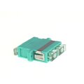 ECS Fiber Adapter MM Duplex SC OM3 Aqua 2 x SC