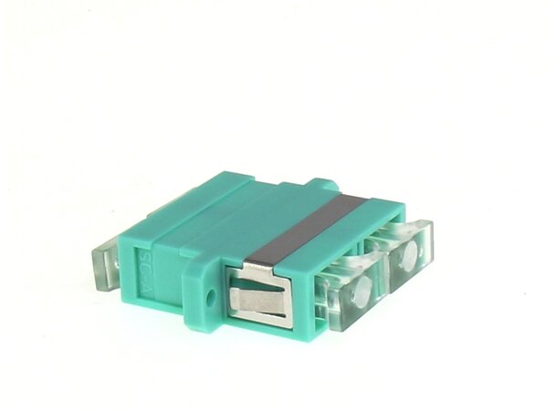 ECS Fiber Adapter MM Duplex SC OM3 Aqua 2 x SC 