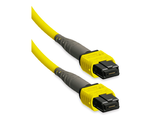ECS MPO patch 12 x 9/125 OS2  1,0m MPO Elite hun-hun krysset Pol B 