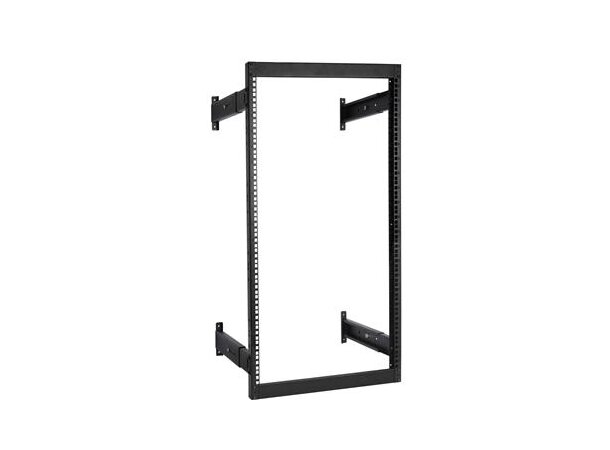 Enoc Veggramme Justerbar i Dybde 20U ( Sort ) B601 x D-390-610 x H-978 mm 