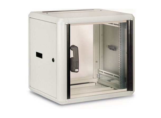 Enoc Veggskap 12U 19" Top Line B-600 x D-400 x H-600mm  Beige Glassdør 